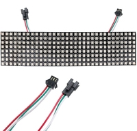 WS2812 SK6812 DC5V WS2812b 8x8 8x32 16x16 Led Matrice Flexible RGB Pixel Panneau DIY Programmable Écran D'affichage
