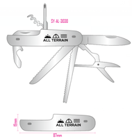 11 en 1 couteaux pliants de poche porte-clés survivre couteau suisse couteau multifonction multi-outils personnalisé