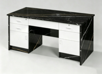 Bureau d'ordinateur moderne en bois pour les bureaux et les hôpitaux, bureau commercial