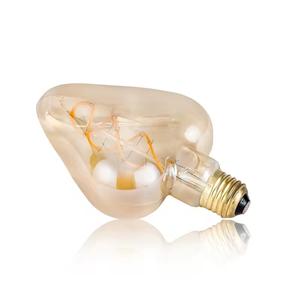 Lampadina LED Decorativa Edison AC E27 a Forma <span class=keywords><strong>di</strong></span> Cuore 2700K, Filamento Morbido a Doppia Avvolgimento, Lampada in Vetro B22/E26, Tema Solare Matrimonio e Amore - Product Image 2