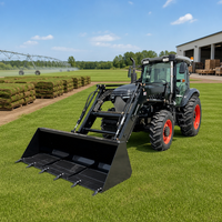 Tracteur agricole 4x4 Paramount 100 CV avec cabine climatisée, pression hydraulique renforcée, capacité de levage élevée pour les travaux sur le terrain, Pro Well