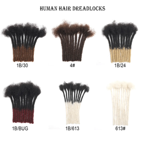 Dreadlocks <span class=keywords><strong>capelli</strong></span> umani uncinetto estensioni 100% Real Remy Locs <span class=keywords><strong>capelli</strong></span> 8-26 pollici per gli uomini e le donne - Product Image 4