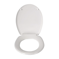Abattant de toilettes moderne, jetable, économique, en résine d'urée, à fermeture douce, avec fonction de lavage féminin, blanc WONDER WD-805