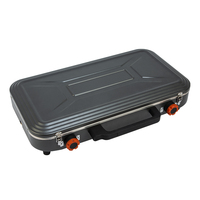 Estufa de Camping Portátil Plegable Resistente al Viento con Combustible de Butano, Equipo Profesional de Cocina para Exteriores