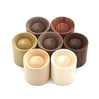 Diffuseur d'huiles essentielles de luxe en bois massif naturel, mini diffuseur d'aromathérapie cylindrique pour la maison et la voiture