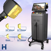 Máquina Láser HUAMEI 2025 con Pantalla Táctil LCD de 15.6 Pulgadas, Refrigeración por Aire/Agua/Semiconductor, 3 Longitudes de Onda (755/808/1064nm)