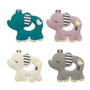 Mordedores de Silicona con Forma de Elefante y Tortuga, Temática de Dibujos Animados para Bebés, Grado Alimenticio, Juguete Suave, 0-24 Meses, Unisex - Product Image 4