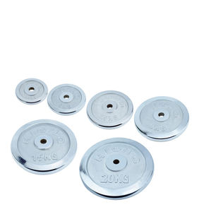 จานยกน้ำหนักแบบโครเมี่ยมอุปกรณ์ฝึกความแข็งแรงในยิมจานน้ำหนักเหล็กหล่อ - Product Image 4