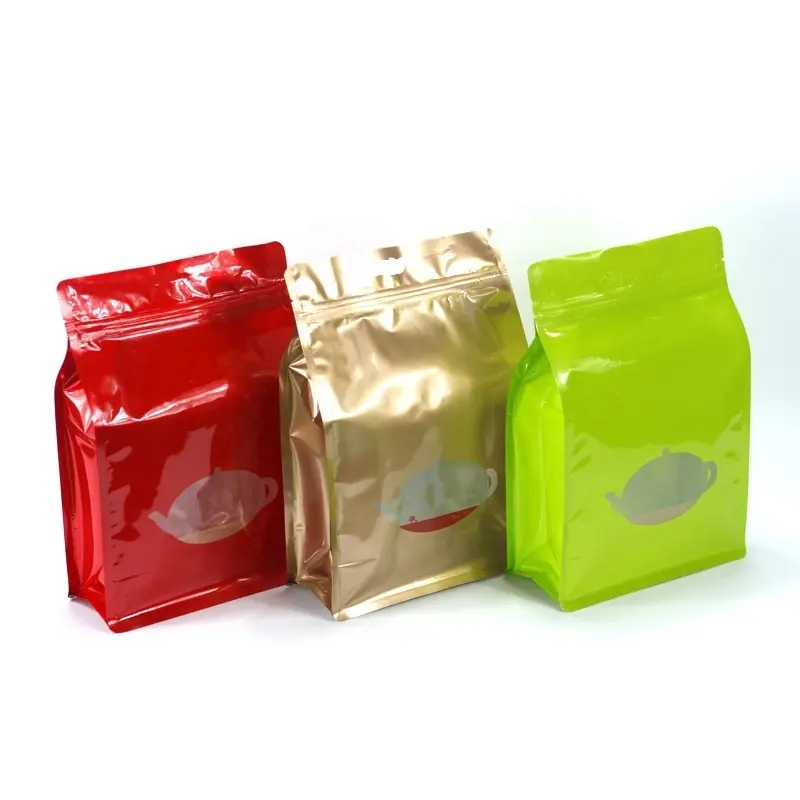 Flekso baskılı özel yapılmış Doypack kilitli poşet Doypack Mylar depolama gıda plastik ambalaj çanta çay kahve fermuarlı kese