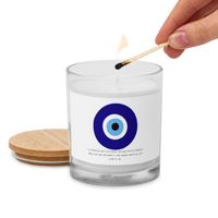 Top vente nouvelle tendance luxe guérison Chakra énergie haute qualité cristal fait à la main cire de soja mauvais œil bougie parfumée