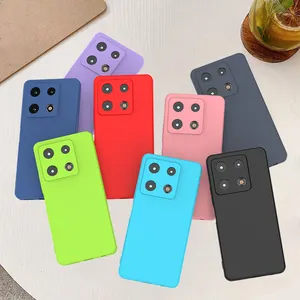 Custom Silicone Rubber Colorful Solid Color Soft TPU Mobile Phone Cover Case For infinix note 30 pro 4G