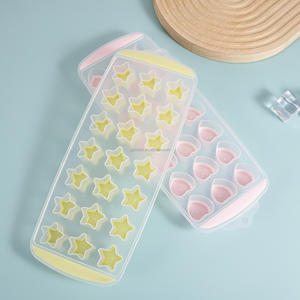 Silicone Tampa Removível Easy-Release Flexível 21-cube Bandejas Certified BPA <span class=keywords><strong>Free</strong></span> Várias Formas Ice Cube Bandejas - Product Image 4