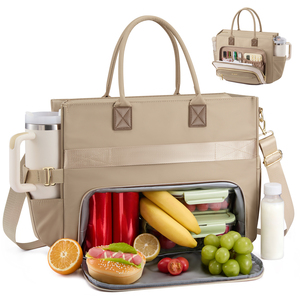 Sac à déjeuner LOVEVOOK <span class=keywords><strong>pour</strong></span> femmes, 3 en 1, sac de travail de bureau avec compartiment isotherme <span class=keywords><strong>pour</strong></span> le déjeuner, sac <span class=keywords><strong>pour</strong></span> ordinateur portable de 17,3 pouces <span class=keywords><strong>pour</strong></span> femmes - Product Image 1