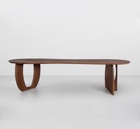 Offre Spéciale Table basse créative en bois massif et résine Meubles de maison pour salle à manger salon Epoxy Center Desk de Chine