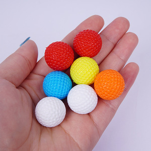Mini ballon de golf simulé en PVC, ballon en plastique solide, porte-clés pour sac à dos, mini ballon décoratif - Product Image 4