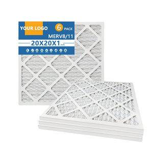 Lọc điều hòa không khí, lò sưởi, kích thước tùy chỉnh, giá sỉ, chất lượng <span class=keywords><strong>MERV8</strong></span>, 20x20x1 inch, lọc sơ cấp, dùng trong nhà, chất liệu bìa cứng - Product Image 1