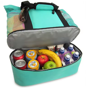 Tote Bag Outdoor Portable Cooler Pocket Shopping Multifunctional Beach Picnic Cooler Bags for Outdoor Mesh Large Capacity - Product Image 5