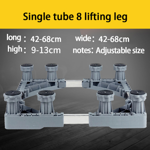 Base Móvil Ajustable Manual para Aire Acondicionado, <span class=keywords><strong>Lavadora</strong></span>, Refrigerador - Soporte Universal <span class=keywords><strong>de</strong></span> Acero Inoxidable para el Hogar - Product Image 3