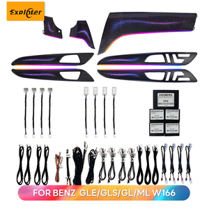 Iluminación Ambiental Dinámica para Panel de Puerta con Acabado Negro Piano, Mejora de Iluminación Interior para Mercedes Benz GLE/<span class=keywords><strong>GLS</strong></span>/GL/ML W166 RHD/LHD - Product Image 1