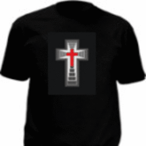 Personalizado negro Led Rock T camisa <span class=keywords><strong>El</strong></span> intermitente T camisa con inversor para fiesta - Product Image 4