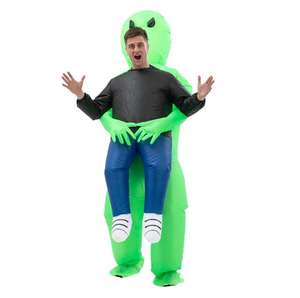 Disfraz de Halloween <span class=keywords><strong>ET</strong></span> Alien, disfraz inflable de Alien para niños, adultos, al aire libre, verde aterrador, completo - Product Image 4