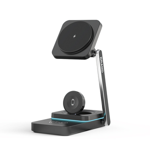 Tech Gadgets Table Desktop multifunción portátil plegable 3 en 1 cargador de teléfono inalámbrico para <span class=keywords><strong>iPhone</strong></span> - Product Image 2
