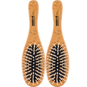 Peigne de massage capillaire en bois Sheng Da 922, usage professionnel en salon, plaque ovale large, design à coussin d'air - Product Image 2