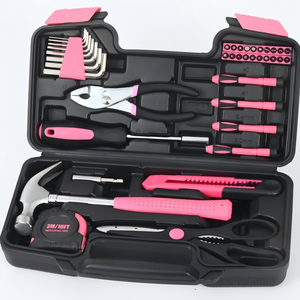 SIKE 39 Pcs Professional DIY Hand <b>Tools</b> Kit with 1 Year Warranty for Home Basic Repairing Portable Set in OEM Hard Case - Product Image 1