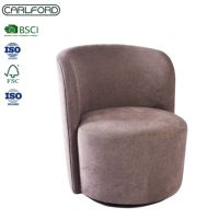 Fauteuil moderne CARLFORD pour salon, chaise d'appoint avec base en métal noir, fauteuils de salon