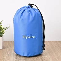 Ensemble de sacs à cordon en nylon épais, résistants à l'eau et à la poussière, avec fond à revêtement argenté et design minimaliste moderne