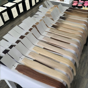 Estensioni di Capelli Veri Grezzi Cambogiani Tianci all'Ingrosso, Doppia Trama, con Nastro Adesivo, Prodotto di Bellezza per Donne, Stile Liscio - Product Image 3