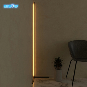 <span class=keywords><strong>Lampe</strong></span> sur pied LED contemporaine de style nordique européen simple et luxueuse Rebow, avec <span class=keywords><strong>étagère</strong></span> à trois pieds, coin, RGB - Product Image 2