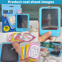 Tablette d'écriture LCD multifonctionnelle pour enfants Zhorya avec effacement à un clic et 26 cartes