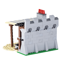 Moc5010-e Atelier de forgeron médiéval Arme militaire Fortification Caserne Modèle Jouets pour enfants garçons filles Briques de construction