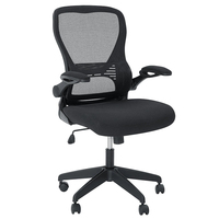 Chaise de bureau accoudoir rabattable chaise d'ordinateur ergonomique 30 fonction de verrouillage 360 rotation chaise en maille avec soutien lombaire