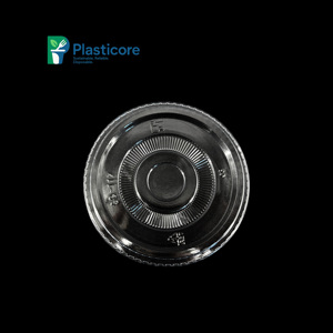 Plasticore bán buôn Chất lượng cao lạnh cup rPet phẳng có nắp đậy rõ ràng nhựa dùng một lần nắp - Product Image 3