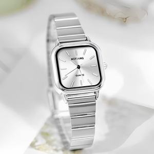 Fashionable,exquisite, Antique and Simple Women's <strong>Watch</strong> with square Glass Dial and Quartz Movement, High-quality 3ATM Waterproof - Product Image 3
