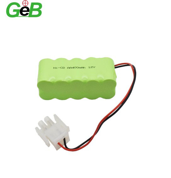 Rechargeable 12V AA Nicd Dry Battery 400mAh Ni-CD Battery Pack With Wire and Connector for Power Tool