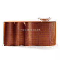 Meubles de maison modernes design italien tables console en demi-lune table console de salon en or de luxe pour couloir
