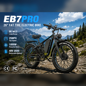 Bicicleta Eléctrica EBYCCO EB7PRO de 26 Pulgadas con Llantas Gruesas, Motor Dual de 6000W, Todoterreno, <span class=keywords><strong>para</strong></span> Montaña, <span class=keywords><strong>para</strong></span> Adultos - Product Image 1