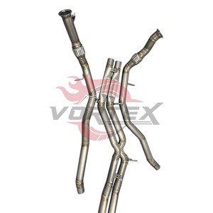 Système d'échappement Catback en alliage de titane Vortex Grade 5 pour Porsche Cayenne 9Y0 4.0T 2019-2025 Ti Valved Catback Installation facile - Product Image 2
