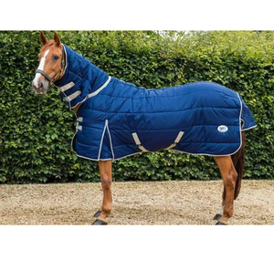 Alfombra estable de caballo de invierno para caballos Breyer con forro polar de relleno de algodón y elegante carcasa de tela a cuadros - Product Image 4