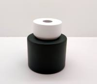 Bouchon en bois peint de couleur blanche personnalisé, forme ronde, flacon de parfum, bouchon en bois pour parfum et diffuseur d'arômes