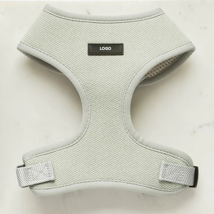 ओएम एडजस्टेबल पालतू कुत्ते कॉलर और लीश हार्नेस सेट टेवीड कस्टम व्यक्तिगत कुत्ते पट्टे के साथ उपयोग - Product Image 5