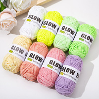 Fil fluorescent lumineux spécial pour tricot et crochet, accessoires de poupées DIY, artisanat, vente en gros