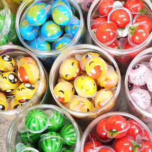 Bonbons gélifiés souple en forme de boule, saveur fruitée, multicolores, créatifs, collation pour enfants - Product Image 3