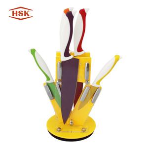 HSK Notre propre fabricant Nouveau produit Durable <span class=keywords><strong>Ernesto</strong></span> Luxury Chef Kitchen Knife Set avec support acrylique - Product Image 1