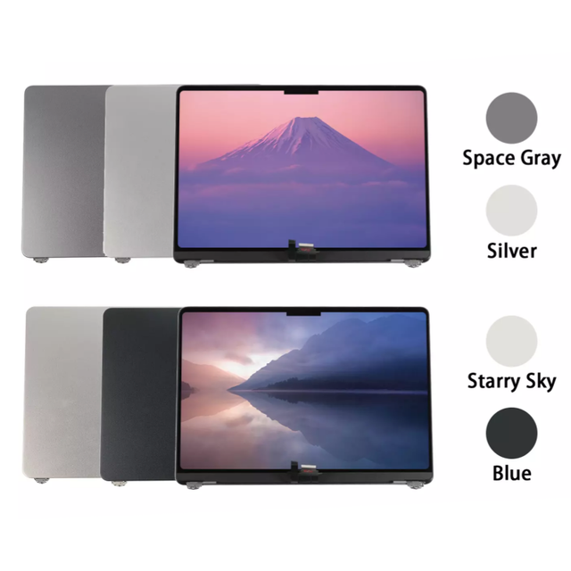 100% Tested Full LCD Screen Complete Assembly for MacBook Air 13.6" M2 A2681 2022 EMC 4074 Laptop Display Replacement Midnight