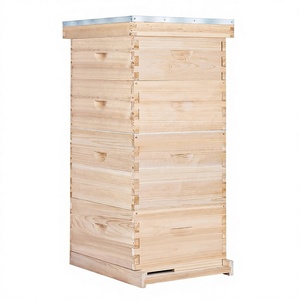 New 4 Layer Langstroth Beehive Kit 20 <b>Frames</b> 2 Brood Boxes 2 Super Boxes China Fir Environment-Friendly Bee Farm - Product Image 1