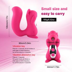 Klitoris-Saugspielzeug Eichhörnchen-<span class=keywords><strong>Vibrator</strong></span>, Wiederaufladbarer Klitoris-Sauger Brustwarzen-Stimulations-Dildo für Frauen und Paare - Product Image 5